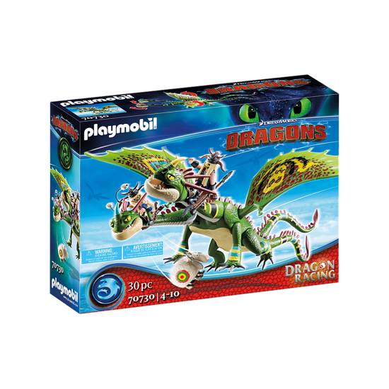 Dragon Racing: Ruffnut and Tuffnut with Barf and Belch Playmobil Online