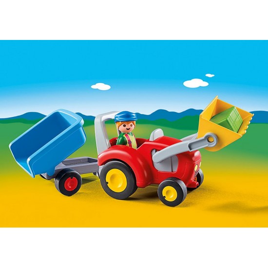 Tractor with Trailer Playmobil Sale
