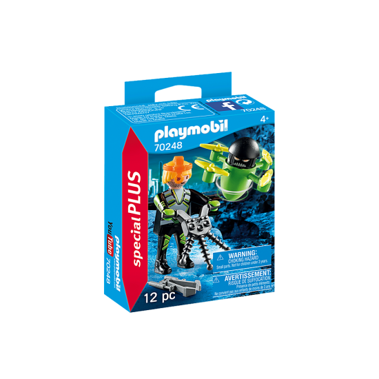 Agent with Drone Playmobil Sale