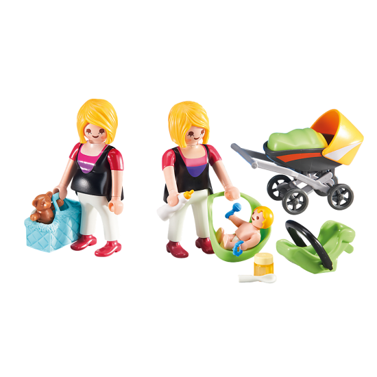 Pregnant Woman and Mother with Baby Playmobil Online